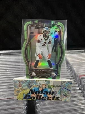 2022 Panini Select Club Level Patrick Surtain II #272 Neon Green Die-Cut /299 - Image 1 of 2