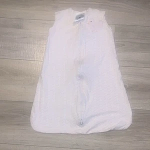 Halo Sleepsack Small White Pink Bird Sleeveless Zip Up - Picture 1 of 6