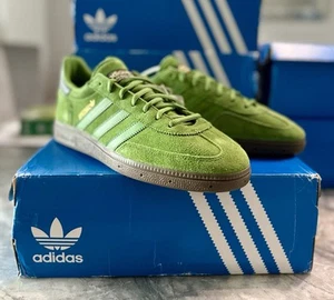 ❤️adidas Originals Handball Spezial Trainers ‘Kermit’ Green Gold Gum UK 10❤️ - Picture 1 of 9