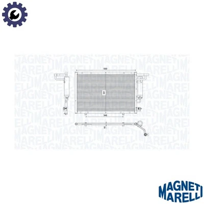 CONDENSER AIR CONDITIONING 350203754000 FOR FORD FIESTA/VI/Van B-MAX SFJB 1.0L - Image 1 of 4