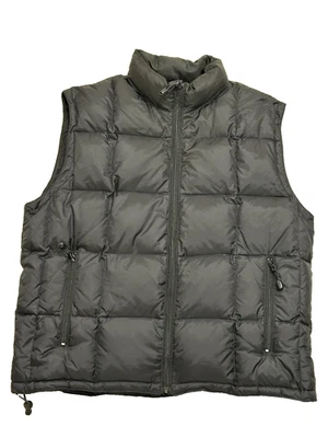 Vintage GAP Down Vest Men's XL Reversible Puffer Quilted Y2K Nylon Black - Image 1 of 4