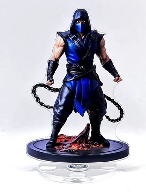 Figura decorativa coleccionable Mortal Kombat Sub-Zero 2D acrílico giratorio Foto 1 de 4