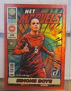 2023 Panini Donruss FIFA Women's World Cup - Net Marvels Simone Boye #5 Red /299 - Picture 1 of 3