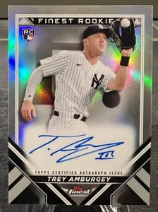 Trey Amburgey 2022 Topps Finest Rookies RC Auto #FRDA-TA New York Yankees - Picture 1 of 2