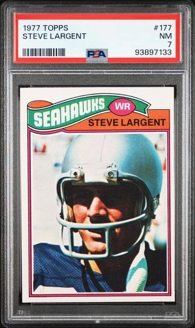 Steve Largent 1977 Topps #177 novato de la corte PSA 7 Foto 1 de 2