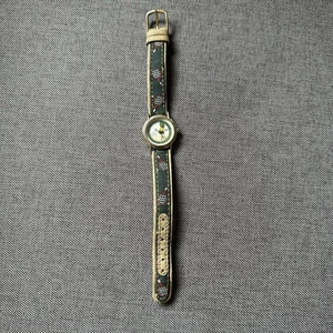 Vintage 90s Geneva Quartz Retro Tennis Watch – Leather Band – Not Tested - Picture 1 of 5