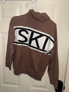 Skipullover Damen braun/weiß Größe L (11) - Bild 1 von 2