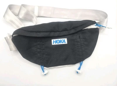 Riñonera Hoka Cintura Negra Blanca Bolsillos con Cremallera Senderismo Exterior Ajustable Foto 1 de 4