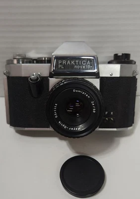 Lente Meyer Optik Gorlitz Praxis PL Nova IB-2,8/50 mm con estuche de transporte original🇩🇪 Foto 1 de 4