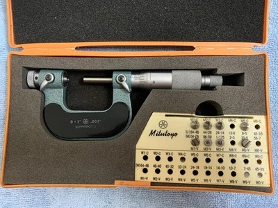Mitutoyo 126-137 Micrómetro Rosca 0-1" Foto 1 de 4