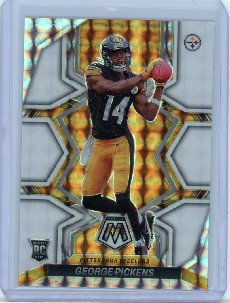 2022 Panini Mosaic White Prizm George Pickens Rookie #318 4/25 Steelers