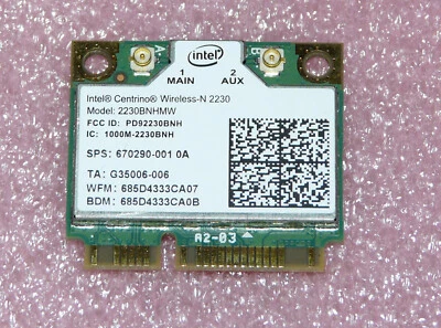 Intel Centrino Wireless-N 2230BNHMW WiFi 802.11n Mini PCI-E WLAN MSI GT70, GT780 - Bild 1 von 2