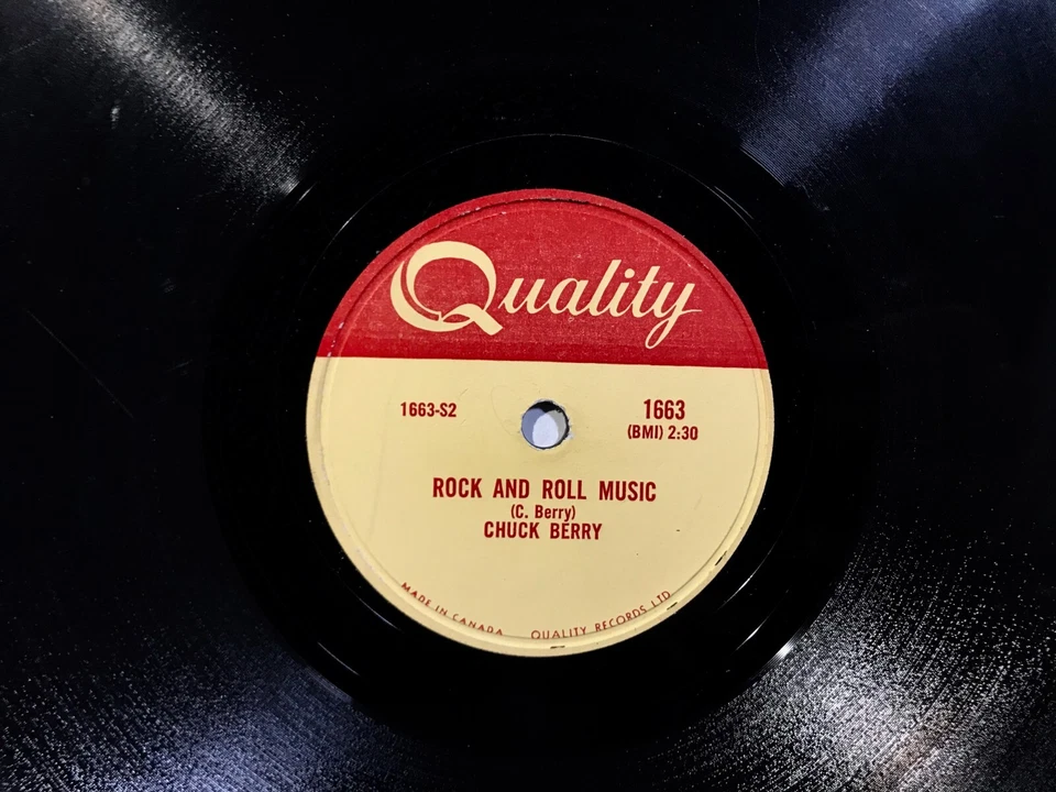 CHUCK BERRY Rock And Roll Music / Blue Feeling QUALITY RECORDS 1957 10” 78 RPM - Image 1 of 4