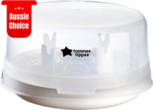 Microwave Steam Steriliser Baby Bottles Kills 99.9% Bacteria 4-Min Fast Cycle - Picture 1 of 12