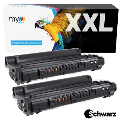 Toner x2 SCX-D4200 für Samsung SCX-4200 SCX4200R SCX4200F Schwarz MYOFFICE XXL - Bild 1 von 4