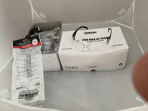 12 PAAR Schutzbrille Pro Max AF klar USA LAGER PROFI SICHERHEIT ANSI - Bild 1 von 6