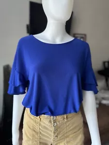 INC Women’s Ruffle Sleeve Blouse - Picture 1 of 5