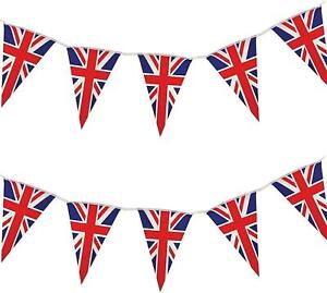 Union Jack Flag Bunting Queens Jubilee Britain Street Party Banner Royal Event