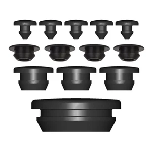 Snap-on Hole Plugs Silicone Rubber Blanking End Caps Pipe Tube Inserts 2.5-30mm - Picture 1 of 7