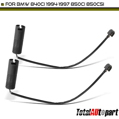 2Pcs Brake Pad Wear Sensor for BMW 840Ci 850Ci 850CSi Front Driver and Passenger - Image 1 of 4
