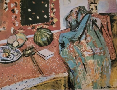 STILL LIFE WITH A RED RAG de HENRI MATISSE Estilo: Estampado Expresionista Foto 1 de 2