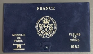 FDC. France. Beau coffret Monnaie de Paris Fleurs de coins 1982 - Imagen 1 de 8