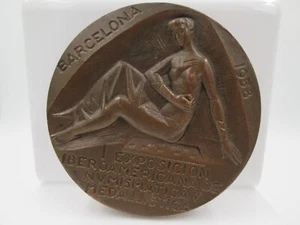 Medalla bronce I Exposición Iberoamericana de Numismática y Medallística. 1958 - Imagen 1 de 6