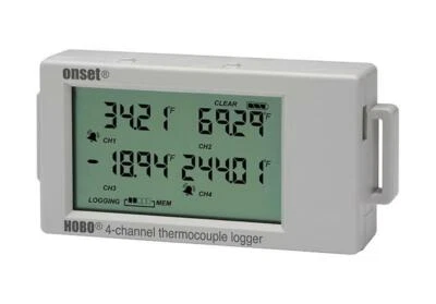 Onset HOBO UX120-014M 4-Channel Thermocouple Data Logger w/ LCD Display - Image 1 of 3
