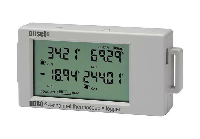 Onset HOBO UX120-014M 4-Channel Thermocouple Data Logger w/ LCD Display - Image 1 of 3