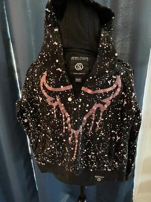 Switch Remarkable Black Splatter Hoodie - Size M (10-12) - Unique Design - Image 1 of 4