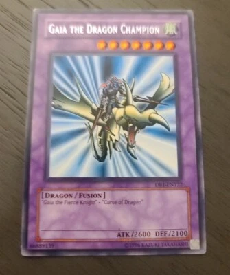Yu-Gi-Oh! Gaia the Dragon Champion DB1-EN122 Rare Fusion Monster LP Vintage TCG - Image 1 of 4