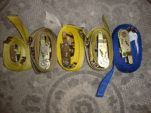 5 each - E-Track Cargo Straps, Tie Down, Truck / Trailer, Ratchet & Cam Buckle - Bild 1 von 4