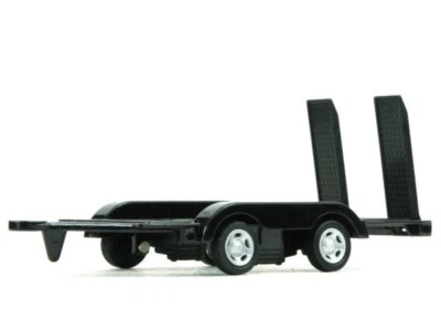 Car - Trailer / Autoanhänger - black - MotorMax 1:43 - Photo 1/2