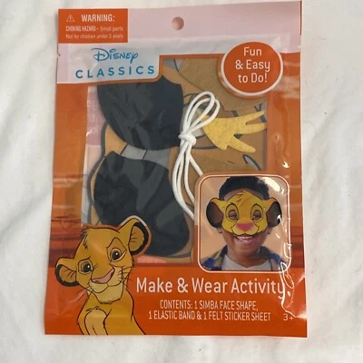 NEW Disney Classics Lion King Make & Wear Simba Mask Activity - Image 1 of 4