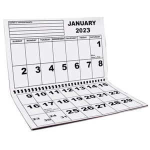 Extra Large Print 2023 Wall Calendar 11" x 17" with 13 - Months Super Jumbo - Picture 1 of 1