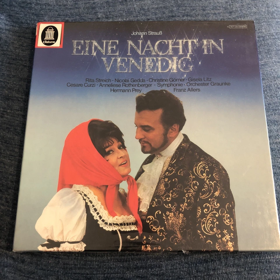 Johann Strauss A Night in Venice Rita Streich Odeon 2 LP Import Box Set Sealed! - Image 1 of 3