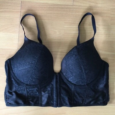 Sujetador La Senza XL Banda 30 a 34 Corsé Con Aros Acolchado Negro Encaje Envío Rápido a EE. UU. Foto 1 de 4