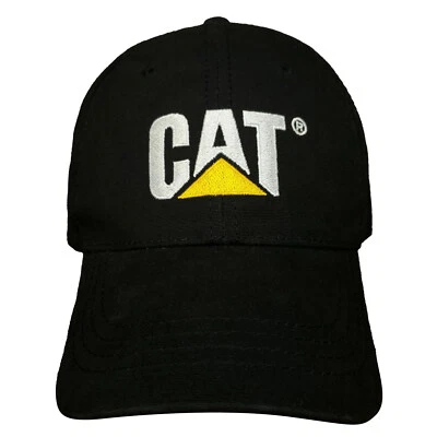 Gorra CAT Machinery Papá Gorra Negra Lona Correa con Cierre de Metal Ajustable Nueva Foto 1 de 4