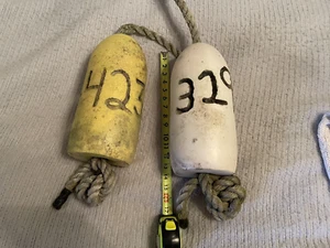 (1) BIG Atlantic Lobster BUOY Nautical  pot bouy float shore - Picture 1 of 2