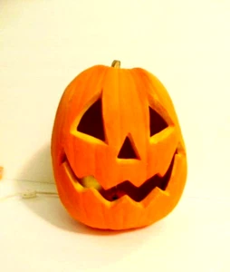 foam plastic 12 inch tall Halloween jack o' lantern  electric light - Picture 1 of 7