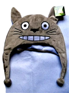 Raccoon Gray Party Halloween Costume Animal Plush Aviator Hat  S Totoro - Picture 1 of 1