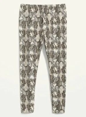 Leggings de tiro alto para mujer OLD NAVY ESTAMPADO DE SERPIENTE talla 2X - NUEVOS CON ETIQUETAS Foto 1 de 2