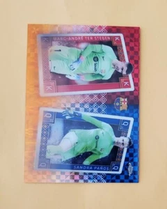 2022 Topps Chrome Orange Xfractor 25/25 Marc-Andre ter Stegen Sandra Panos SSP - Afbeelding 1 van 4
