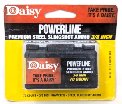 Nova munição estilingue Daisy Powerline 3/8 polegadas 70ct aço premium 3/8 polegadas #8183 - Imagem 1 de 2