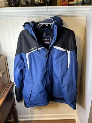 ZeroXposur Winter 2-in-1 Jacket Black Blue Zip Out Inner Jacket Lined Size XL - Image 1 of 4