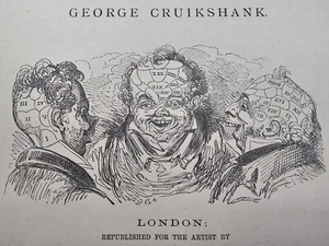 1873 Oblong Folio Phrenological Illustrations George Cruikshank Scarce - Bild 1 von 15