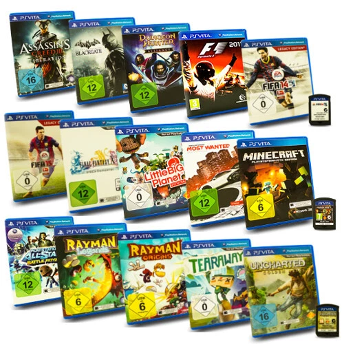 PS Vita Spiel NFS Uncharted Creed Minecraft Final Fifa Rayman Unit Little Big - Bild 1 von 1