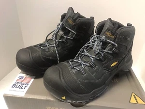 Men’s Keen 6” Soft Toe Waterproof Braddock Mid Built In USA 1014605D Sz 12D NIB - Picture 1 of 10