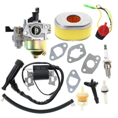 BEAUTYCOM CARBURETOR Ignition Coil Air Filter On Off Switch for Honda GX120 4.0HP Engines