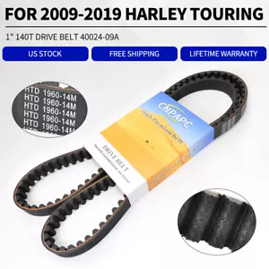 140T 1" Rear Drive Belt for 2009-2019 Harley Davidson Touring 40024-09A 12040114 - Picture 1 of 10